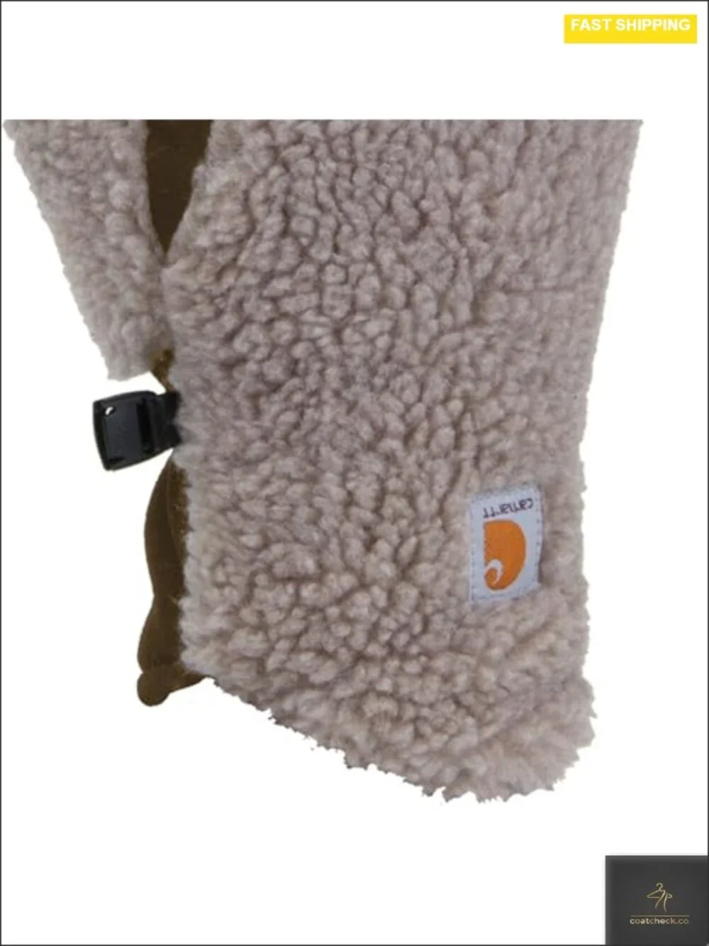 Sherpa Fleece Mittens with Suede Palm – Women's Insulated Winter Gloves